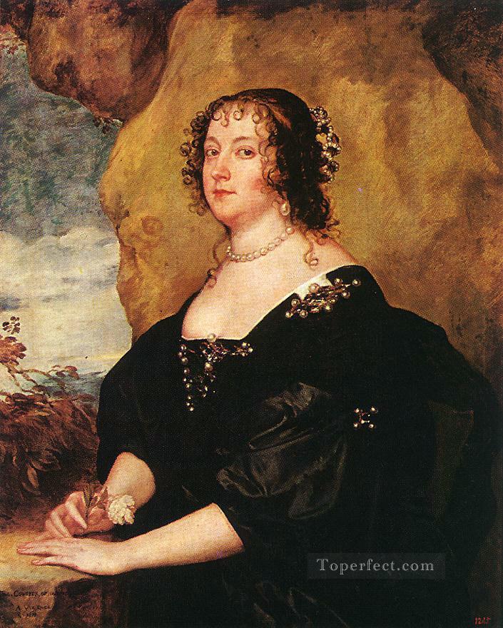 Diana Cecil Countess of Oxford Baroque court painter Anthony van Dyck Oil Paintings